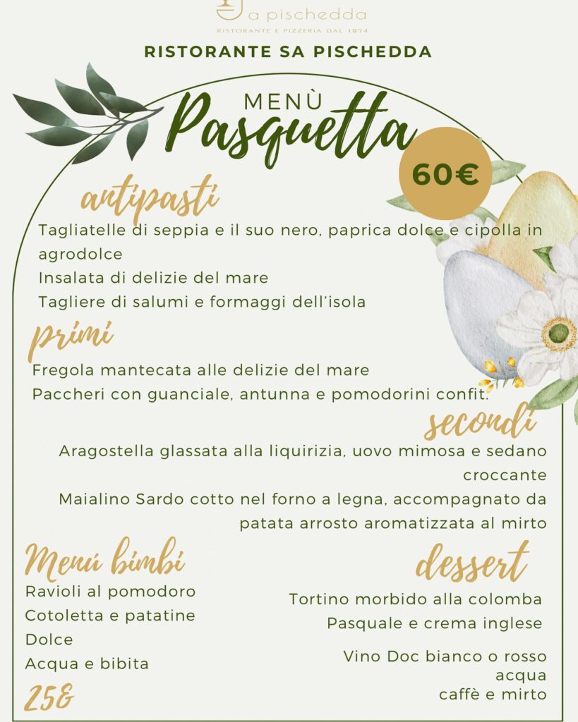 Menu Pasquetta 2024